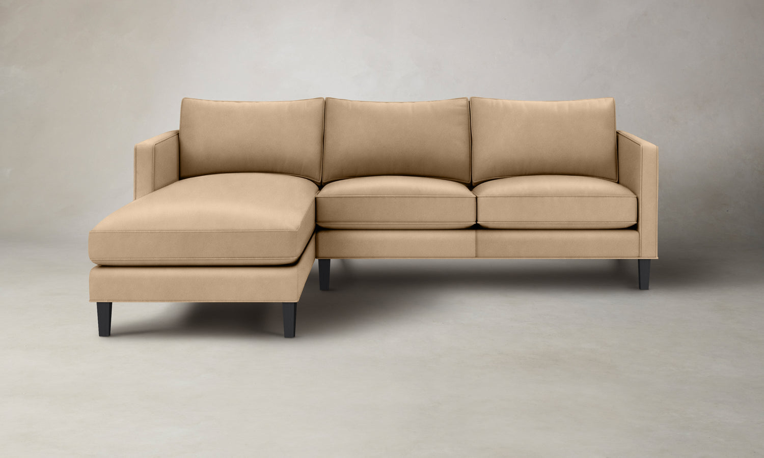 Leather Sectional with Chaise