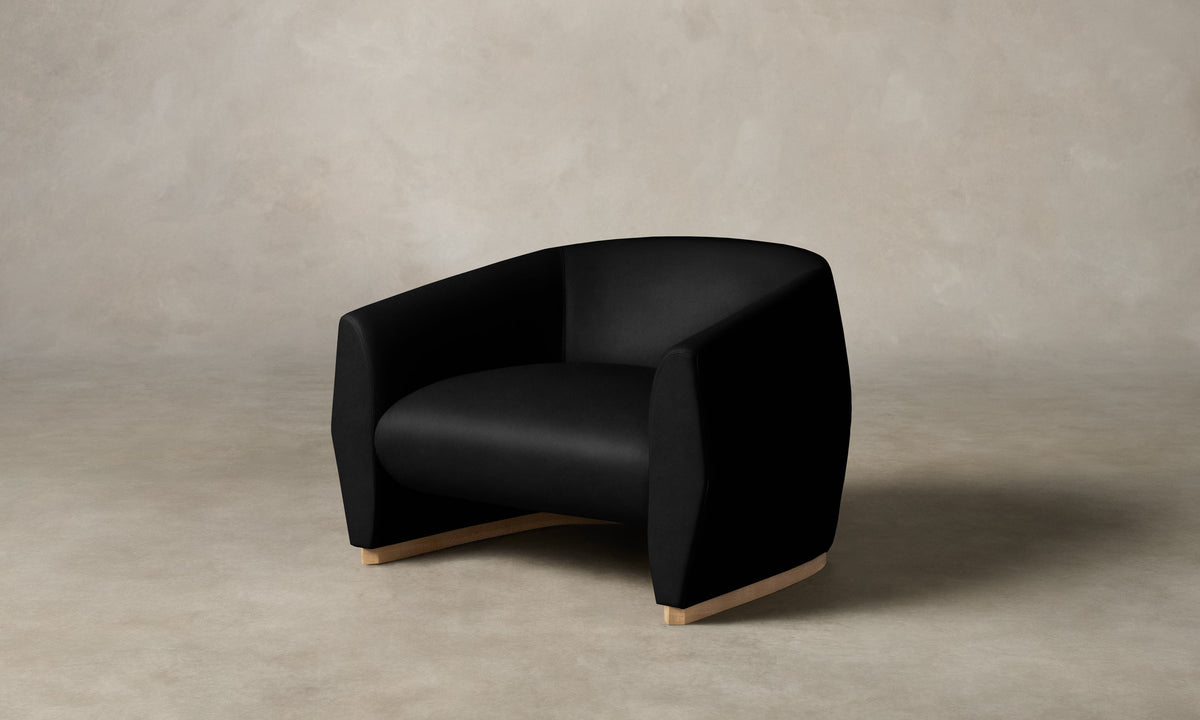 The Alpe Chair - Costa Leather Jet