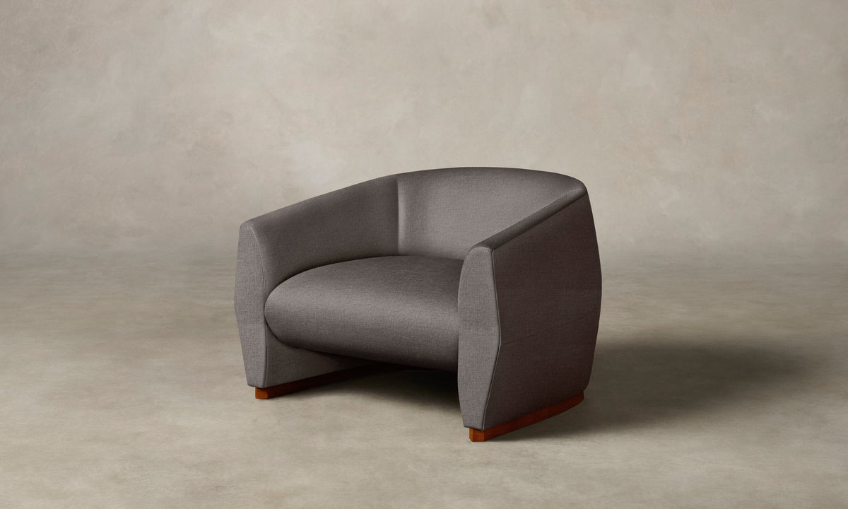 The Alpe Chair - Heritage Belgian Linen Carob