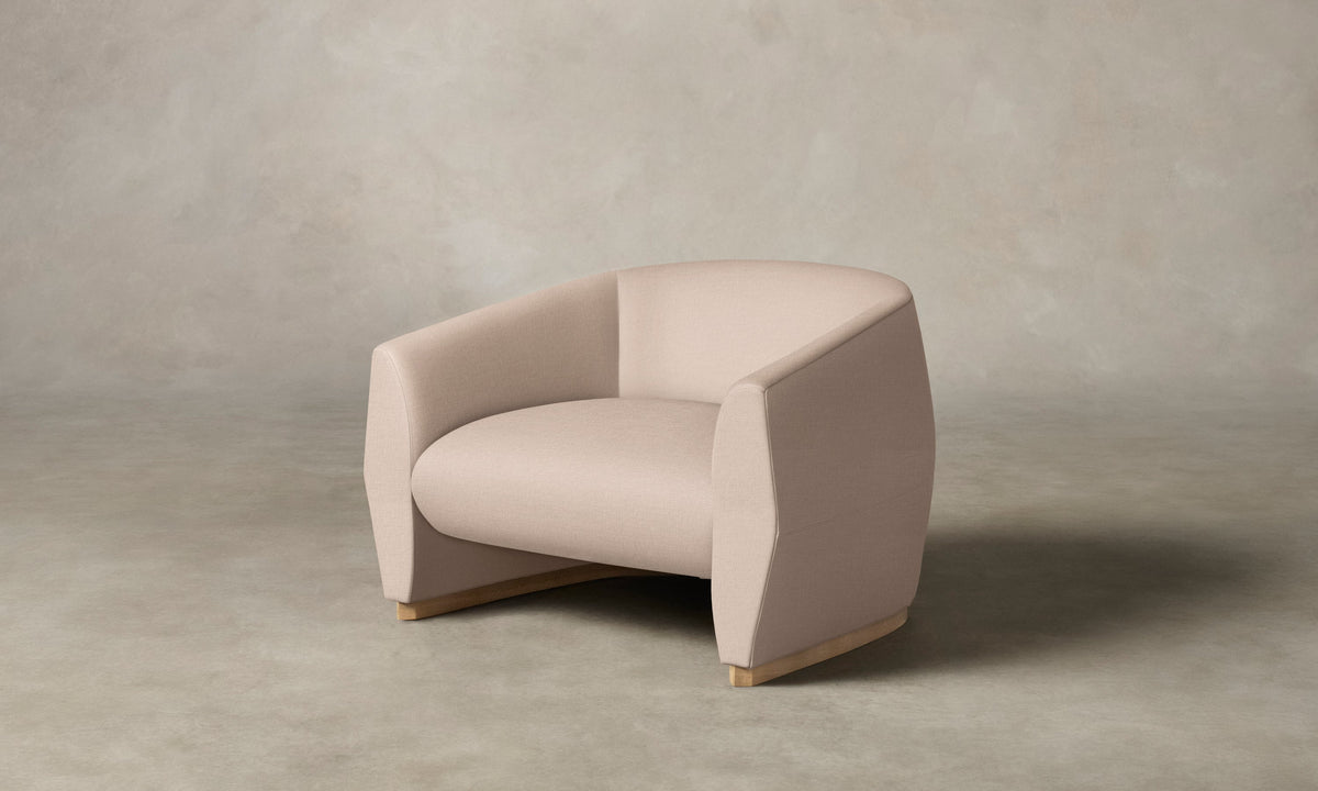 The Alpe Chair - Heritage Belgian Linen Petal