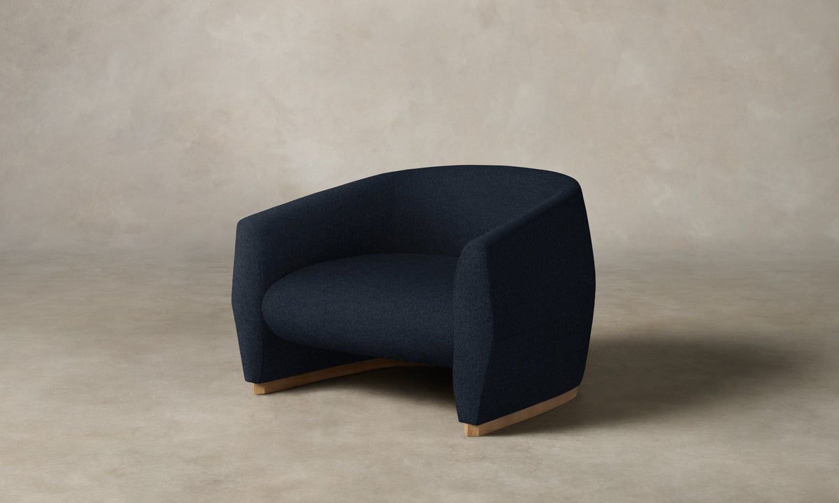 The Alpe Chair - Italian Brushed Wool Harbor
