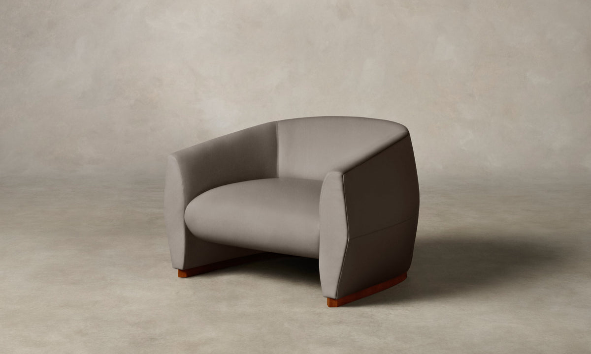 The Alpe Chair - Nubuck Leather Asphalt