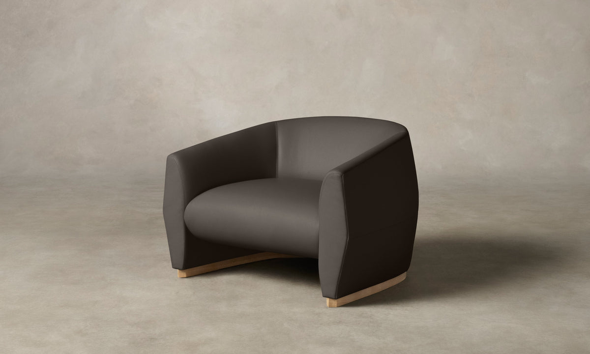 The Alpe Chair - Pebbled Leather Ash