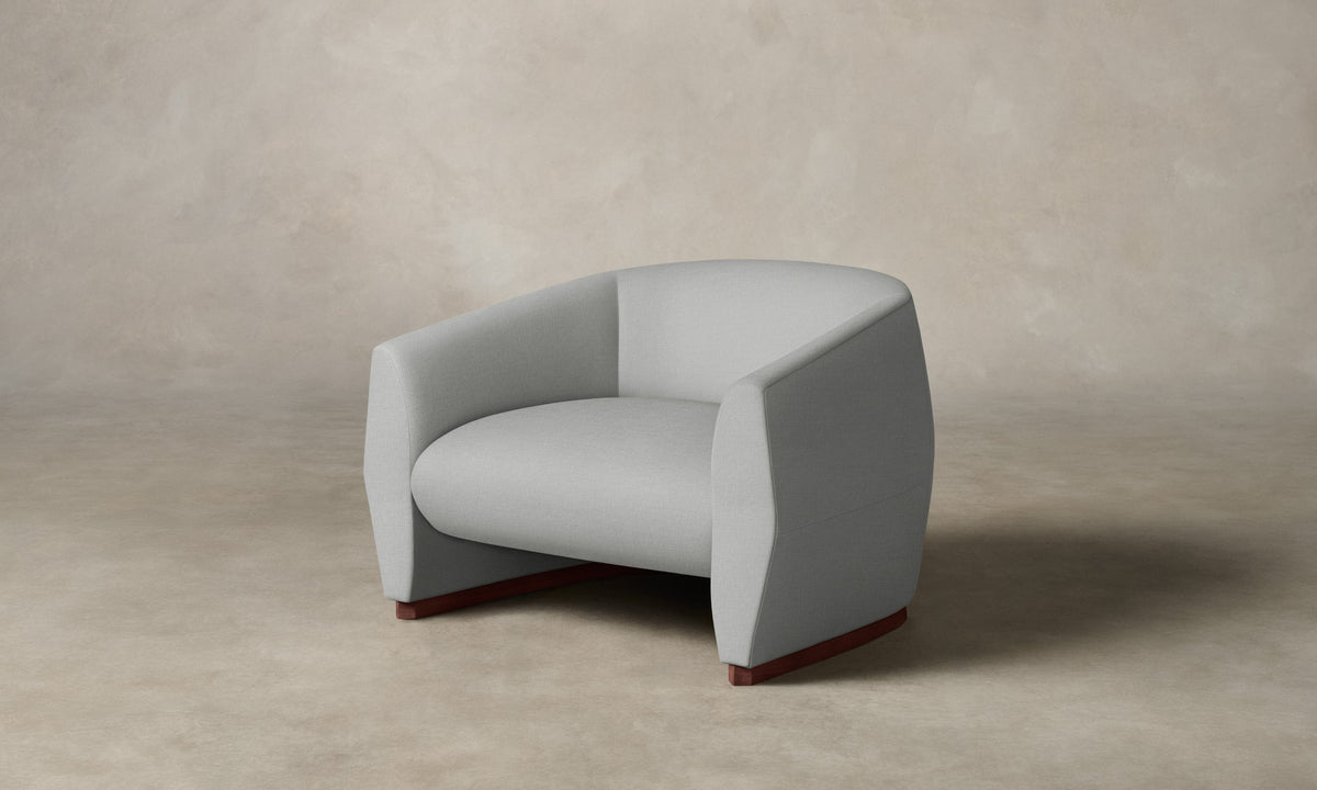 The Alpe Chair - Performance Woven Chenille Steel