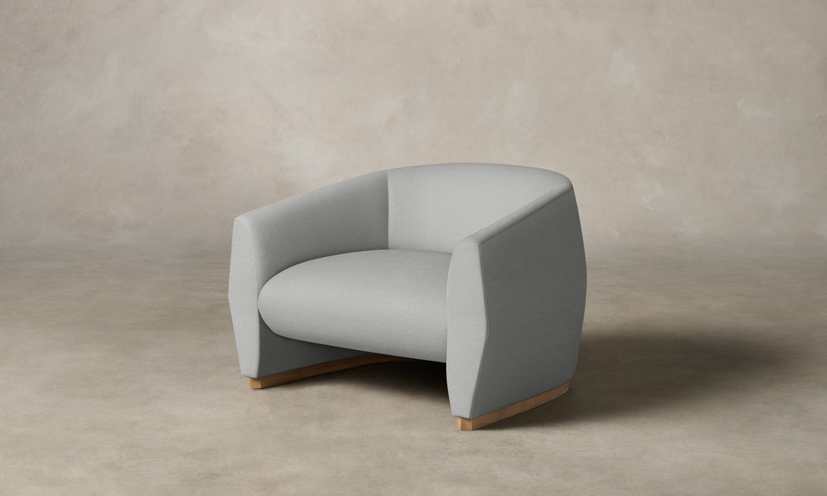 The Alpe Chair - Performance Woven Chenille Steel