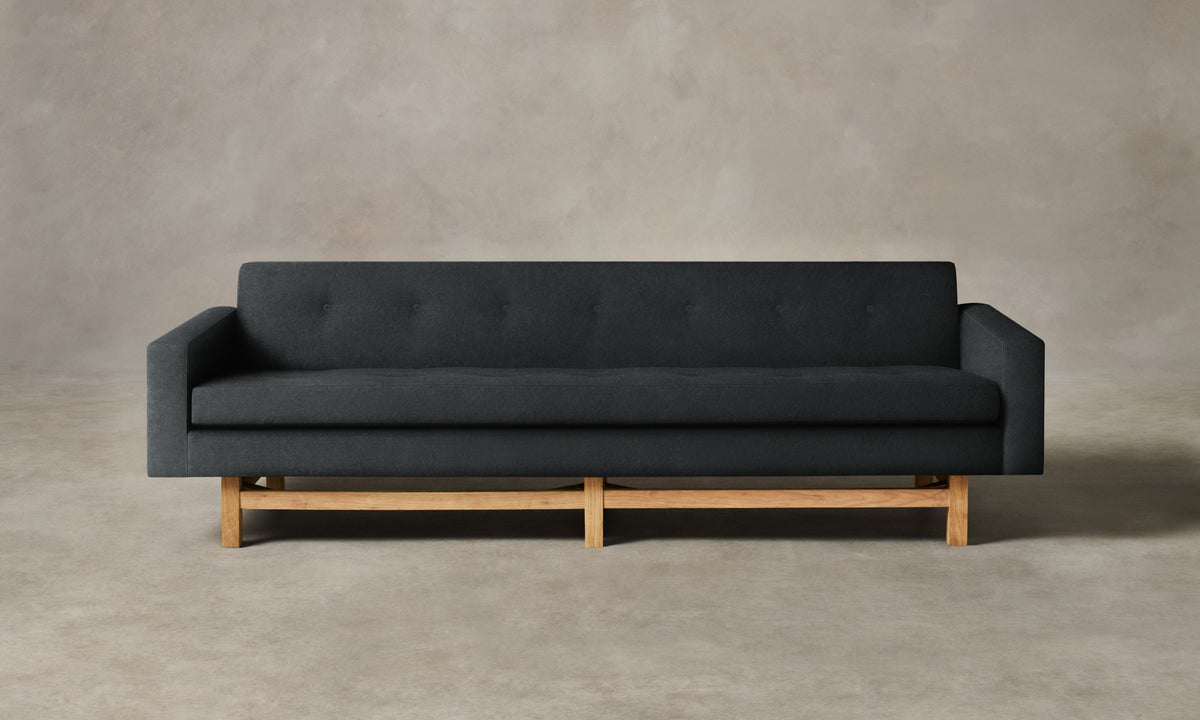 The Anders Sofa - Marled Alpaca Velvet Basalt