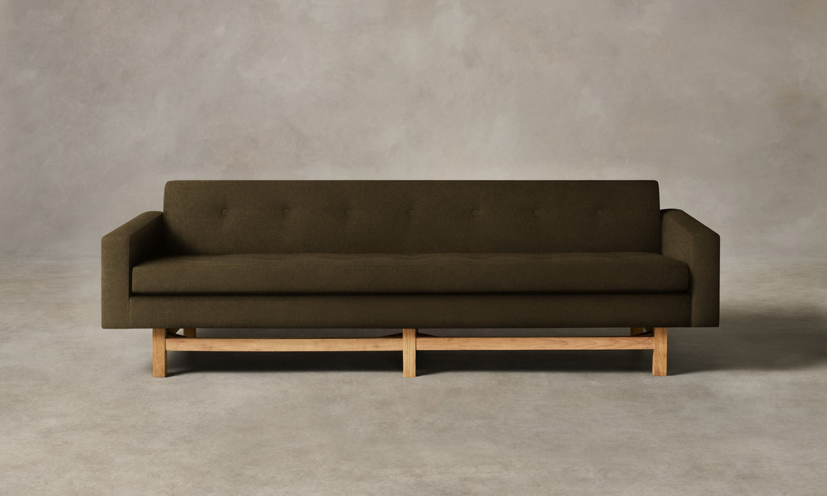 The Anders Sofa - Marled Alpaca Velvet Marsh