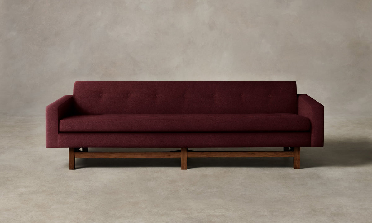 The Anders Sofa - Mohair Crimson