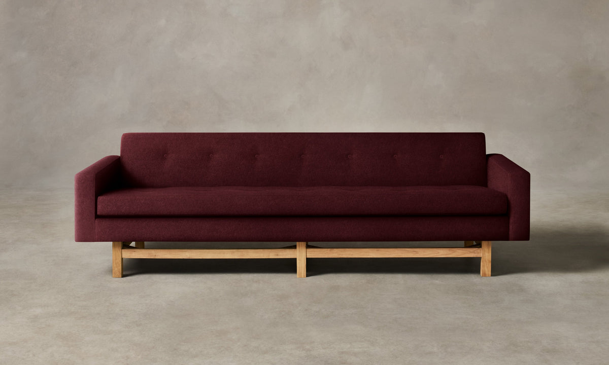 The Anders Sofa - Mohair Crimson