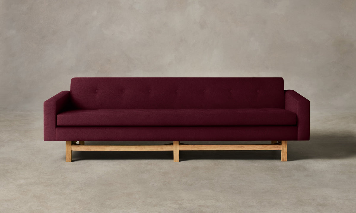 The Anders Sofa - Performance Velvet Merlot