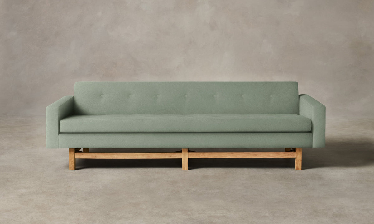 The Anders Sofa - Performance Velvet Seafoam