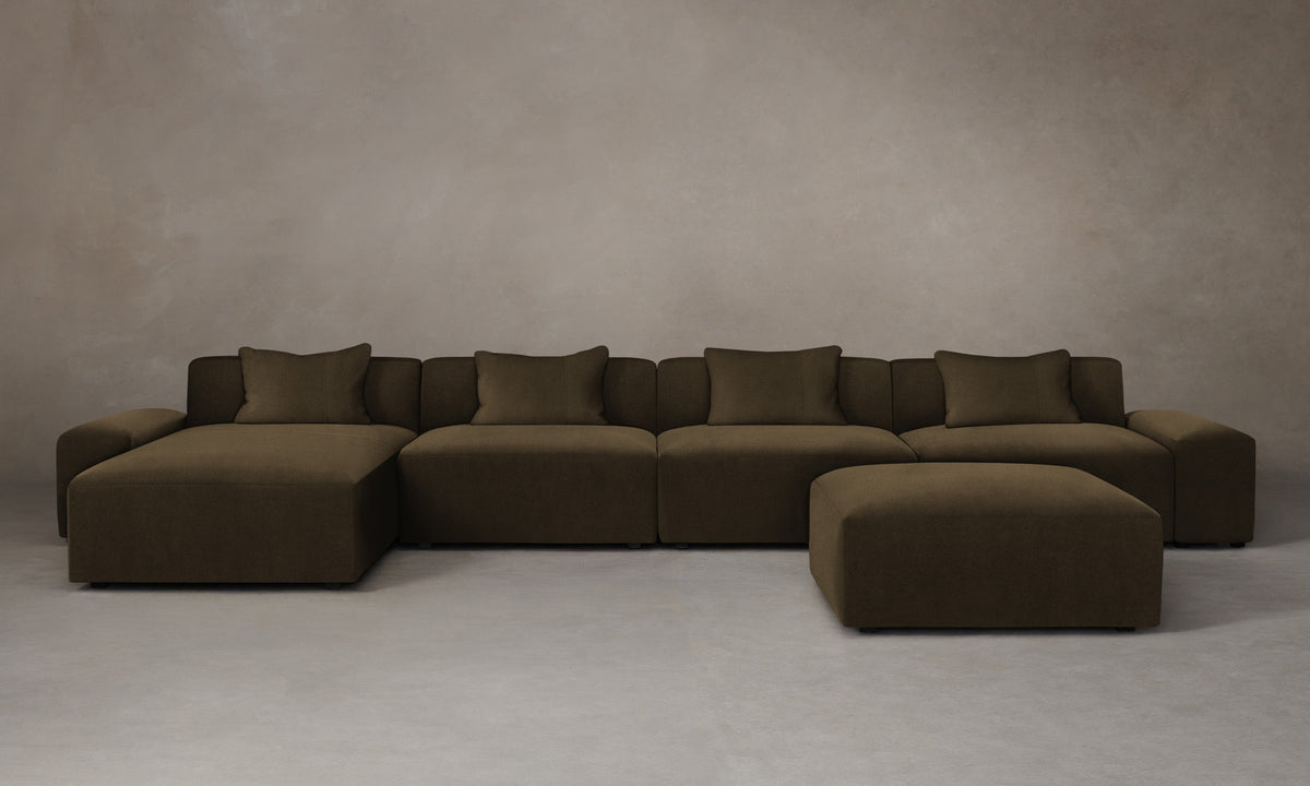 The Breuer Modular Component - Marled Alpaca Velvet Marsh