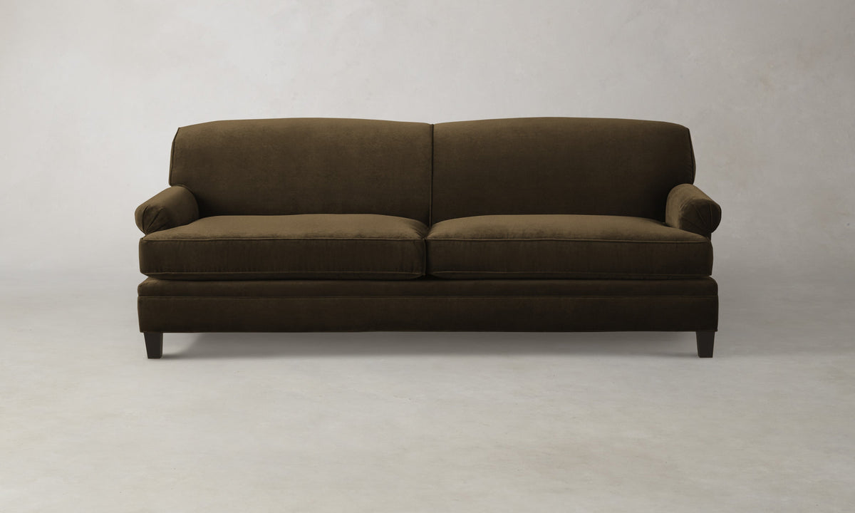 The Carmine Sofa - Marled Alpaca Velvet Marsh