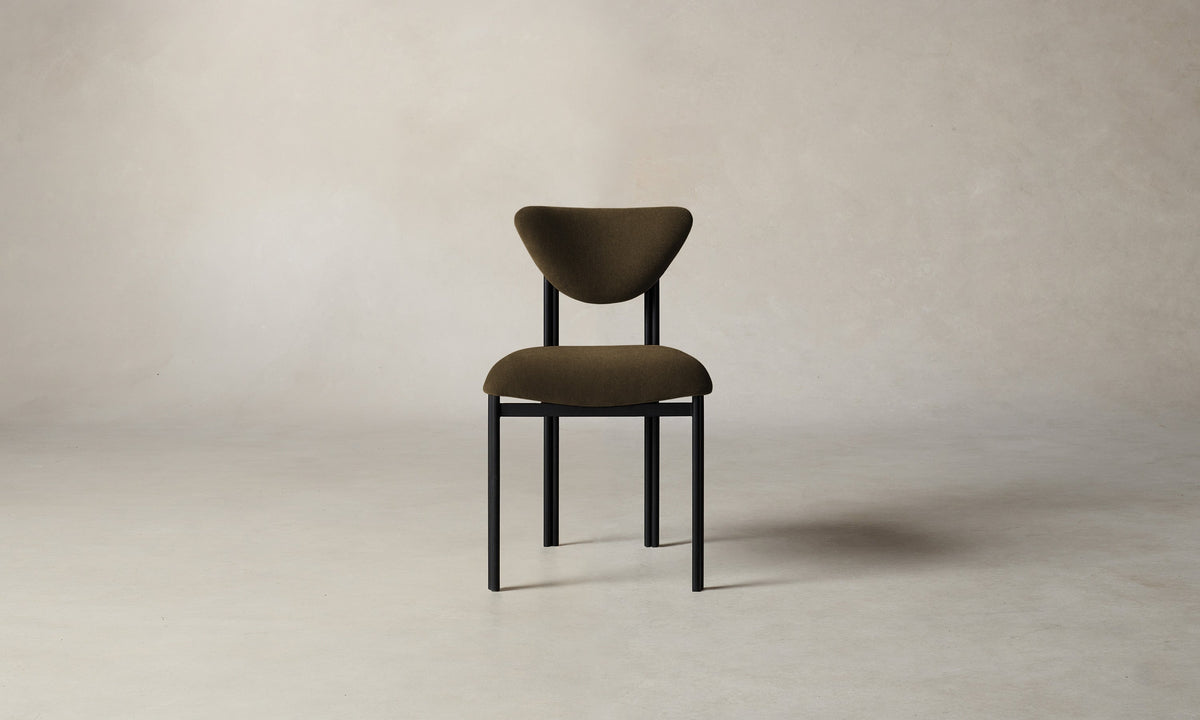 The Cooper Dining Chair - Marled Alpaca Velvet Marsh