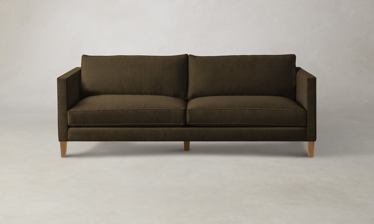 The Crosby Sofa - Marled Alpaca Velvet Marsh