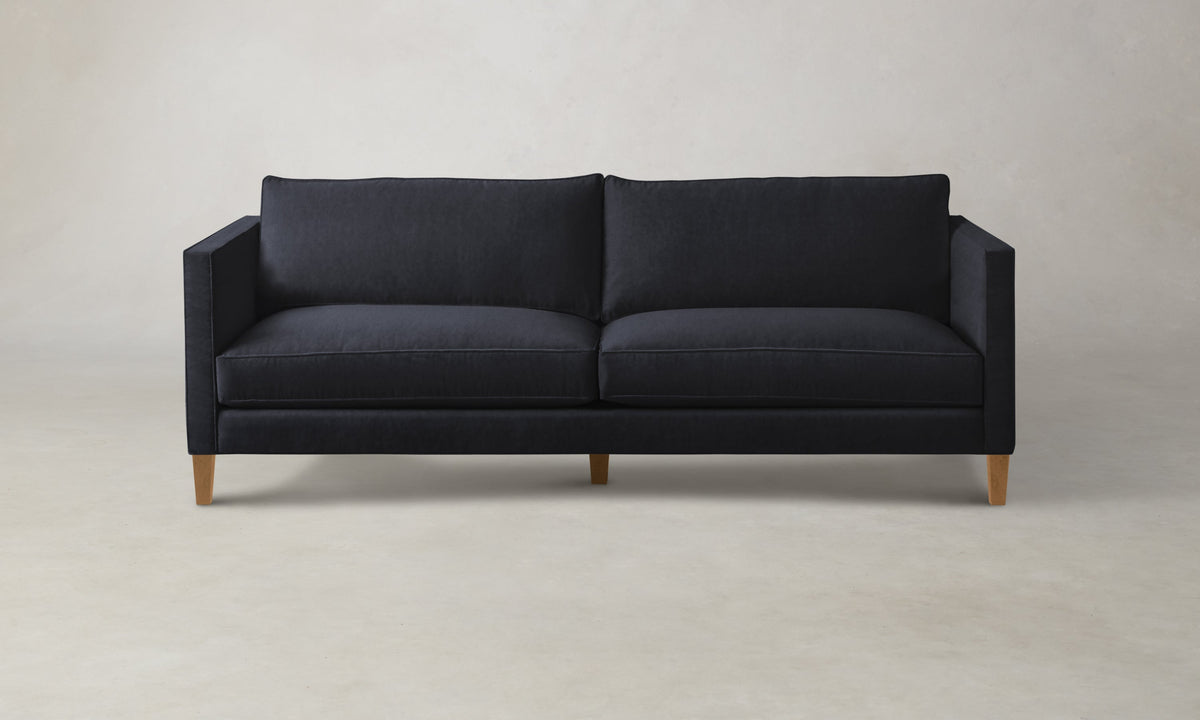 The Crosby Sofa - Marled Alpaca Velvet Nightfall