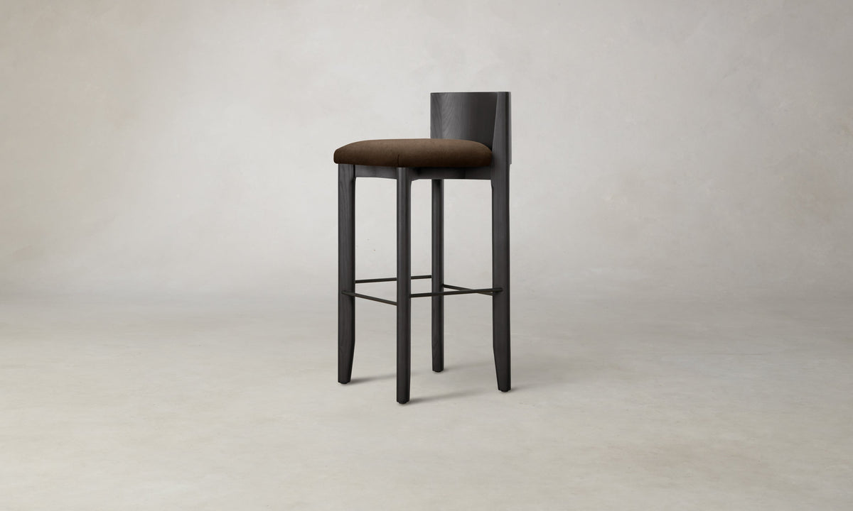 The Delancey Bar & Counter Stool - Performance Velvet Bark