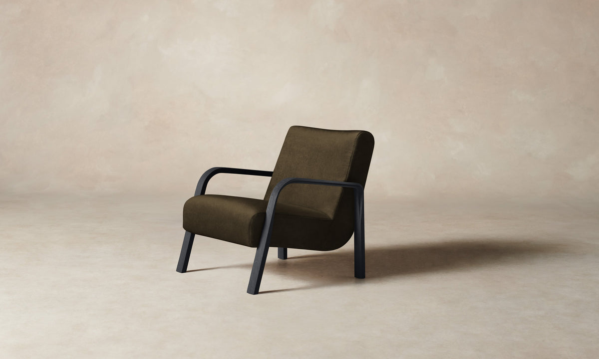 The Felix Chair - Marled Alpaca Velvet Marsh