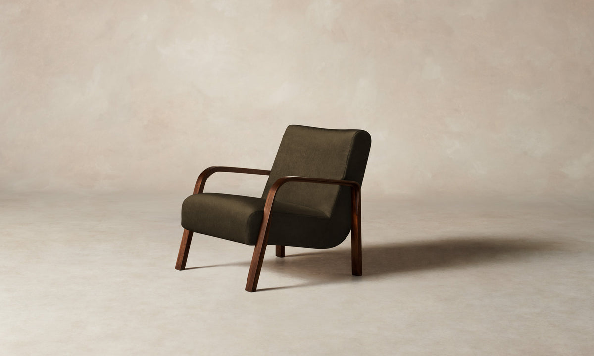 The Felix Chair - Marled Alpaca Velvet Marsh