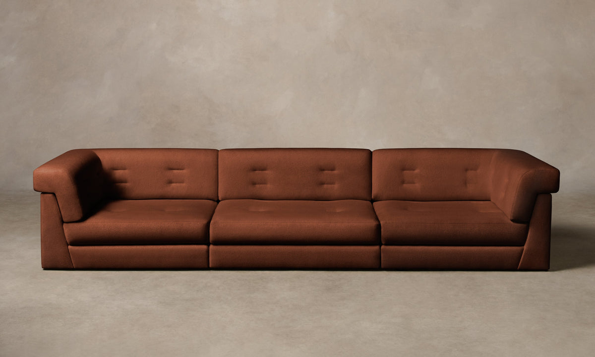 The Forma Modular Sofa - Mohair Spice