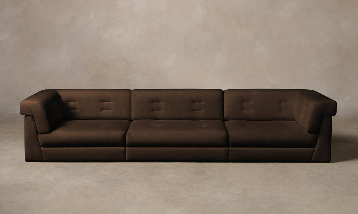 The Forma Modular Sofa - Performance Velvet Bark