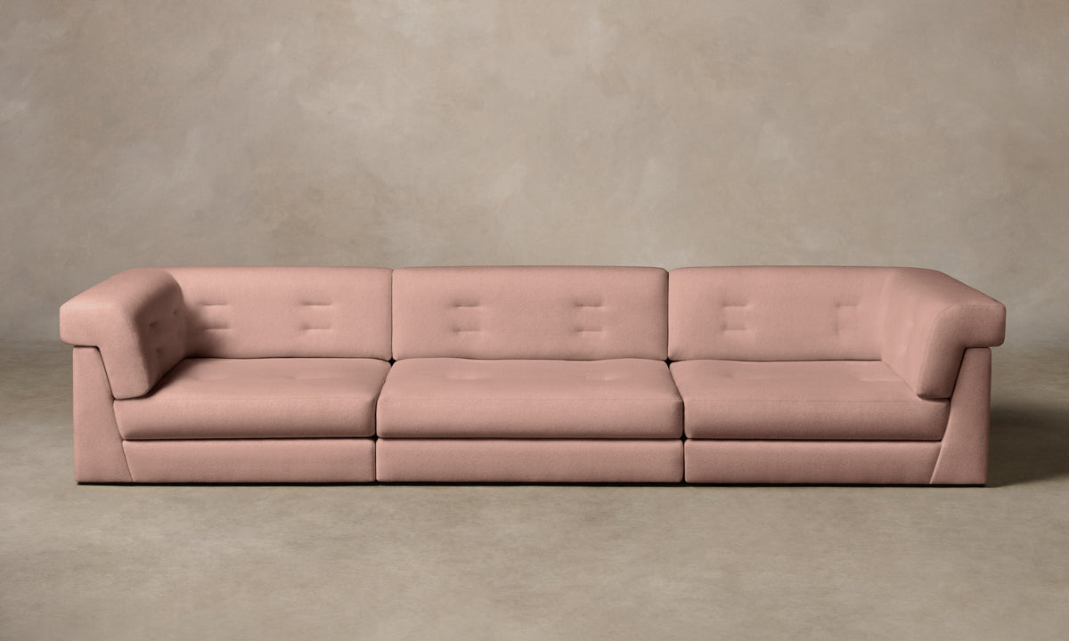 The Forma Modular Sofa - Performance Velvet Blossom