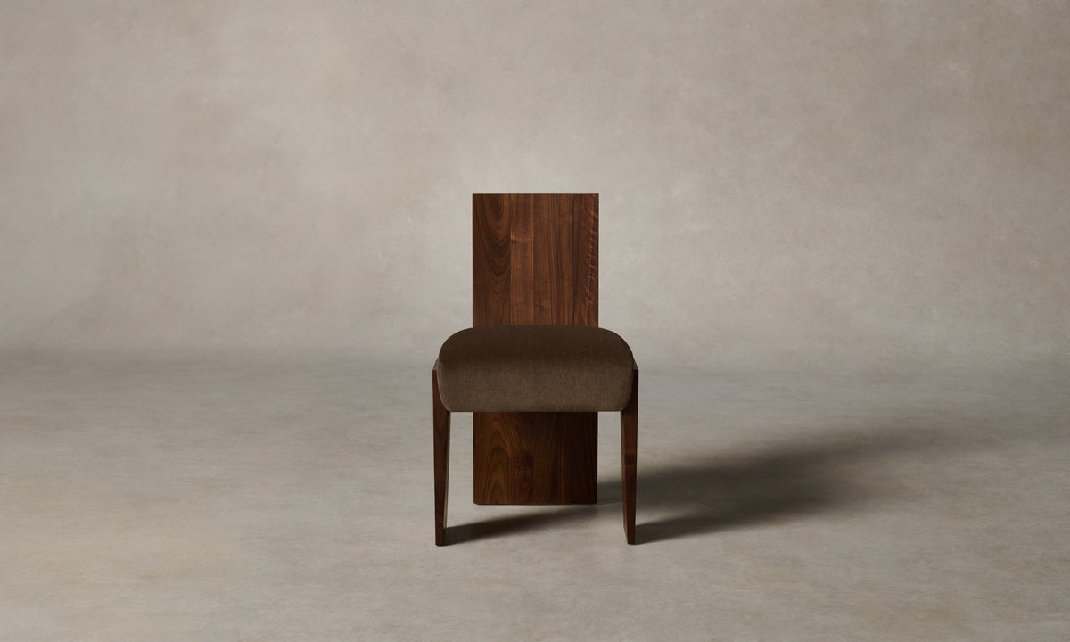 The Garrett Dining Chair - Performance Velvet Bark