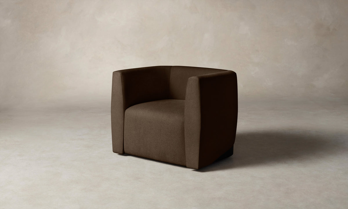 The Henri Swivel Chair - Performance Velvet Bark