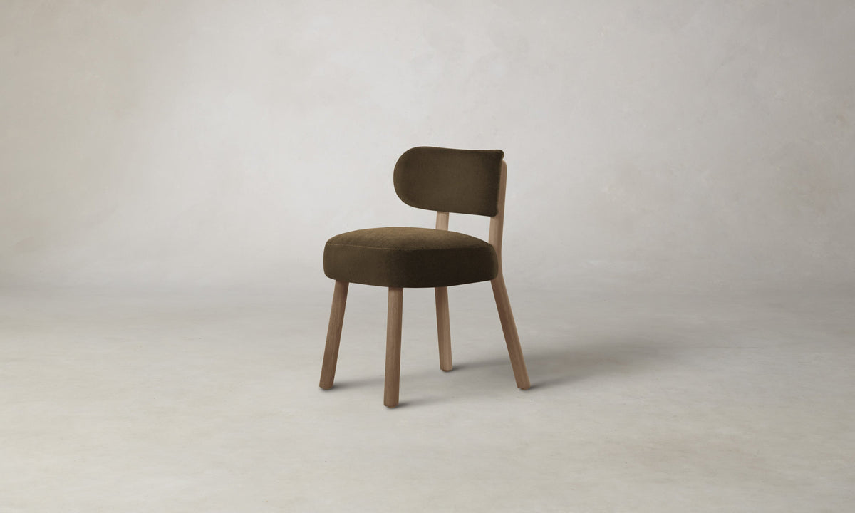 The Jane Dining Chair - Marled Alpaca Velvet Marsh