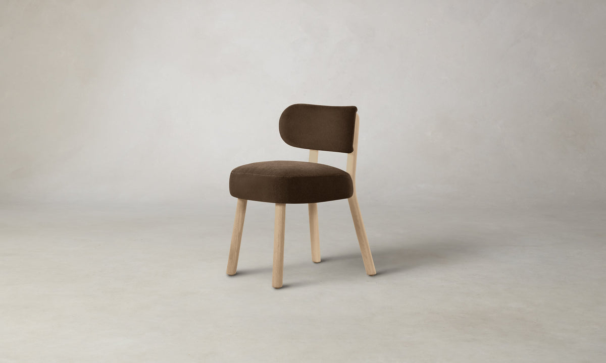 The Jane Dining Chair - Performance Velvet Bark
