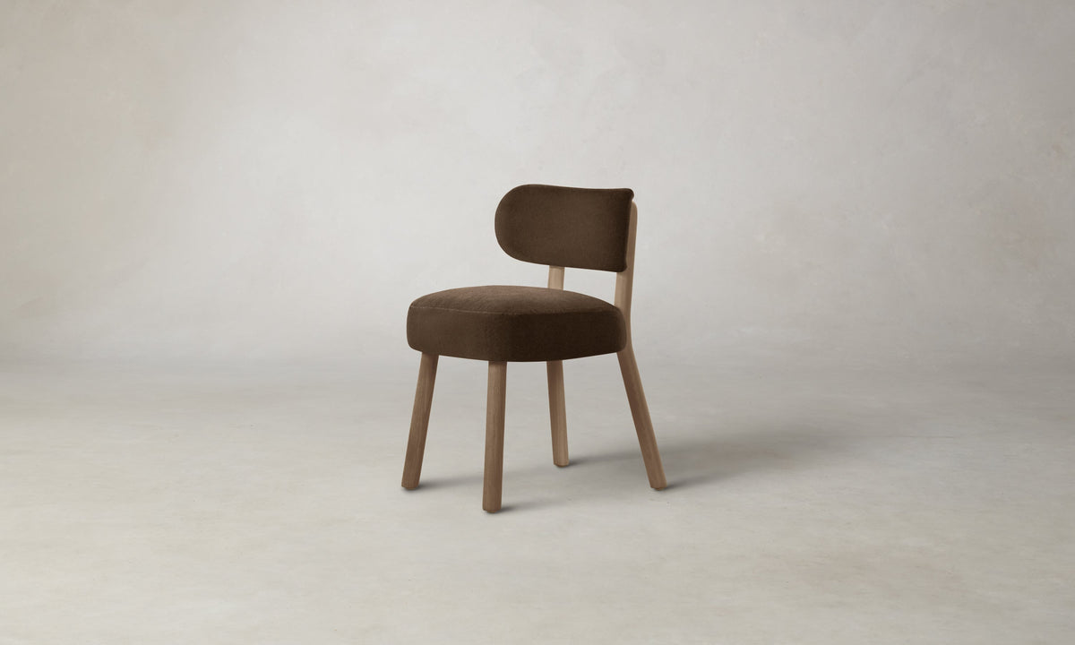 The Jane Dining Chair - Performance Velvet Bark