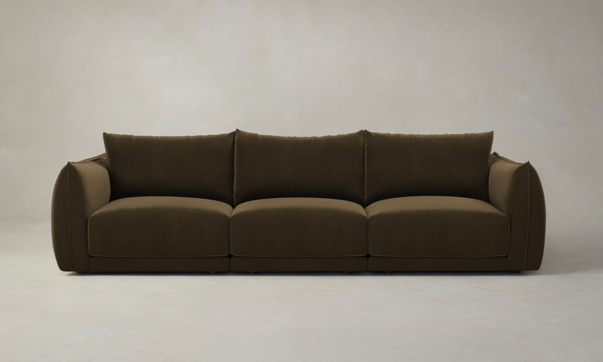 The Jones Modular Sectional - Marled Alpaca Velvet Marsh