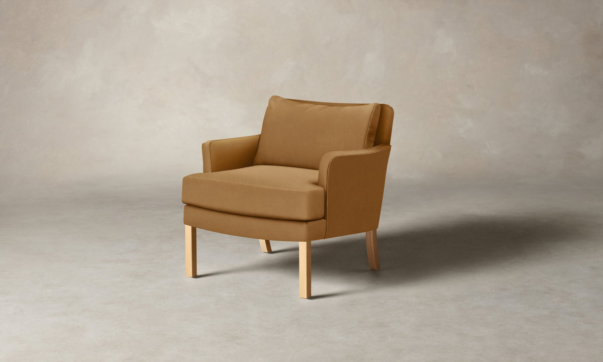 The Kaye Chair - Costa Leather Nutmeg