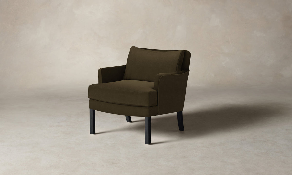 The Kaye Chair - Marled Alpaca Velvet Marsh