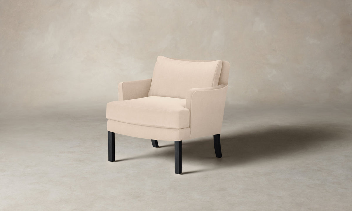 The Kaye Chair - Marled Alpaca Velvet Rosette
