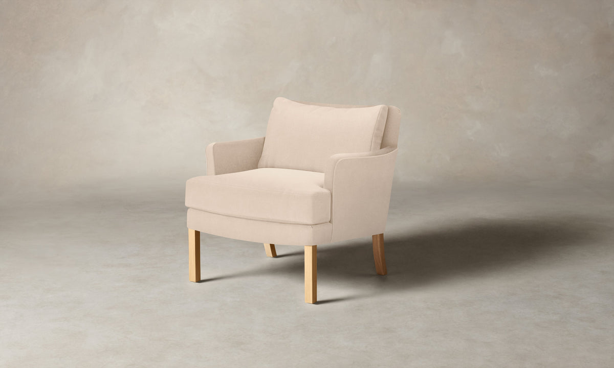 The Kaye Chair - Marled Alpaca Velvet Rosette