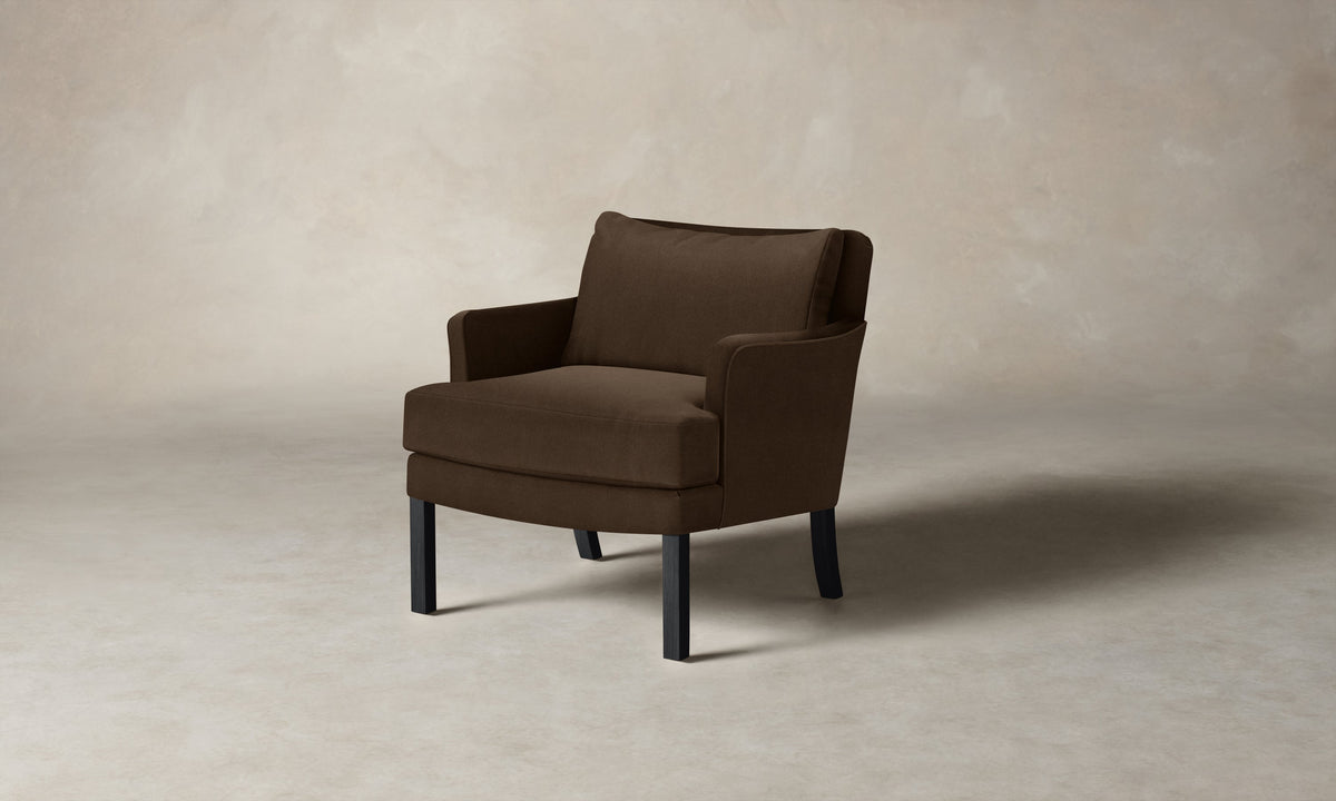 The Kaye Chair - Performance Velvet Bark