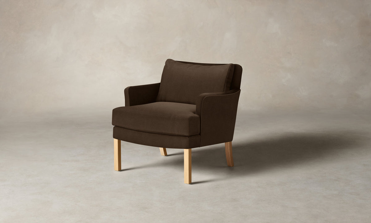The Kaye Chair - Performance Velvet Bark