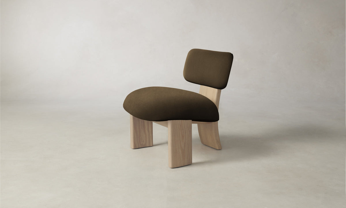 The Kenmare Chair - Marled Alpaca Velvet Marsh