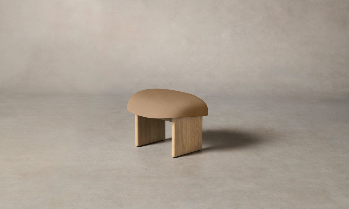 The Kenmare Ottoman - Costa Leather Ridge