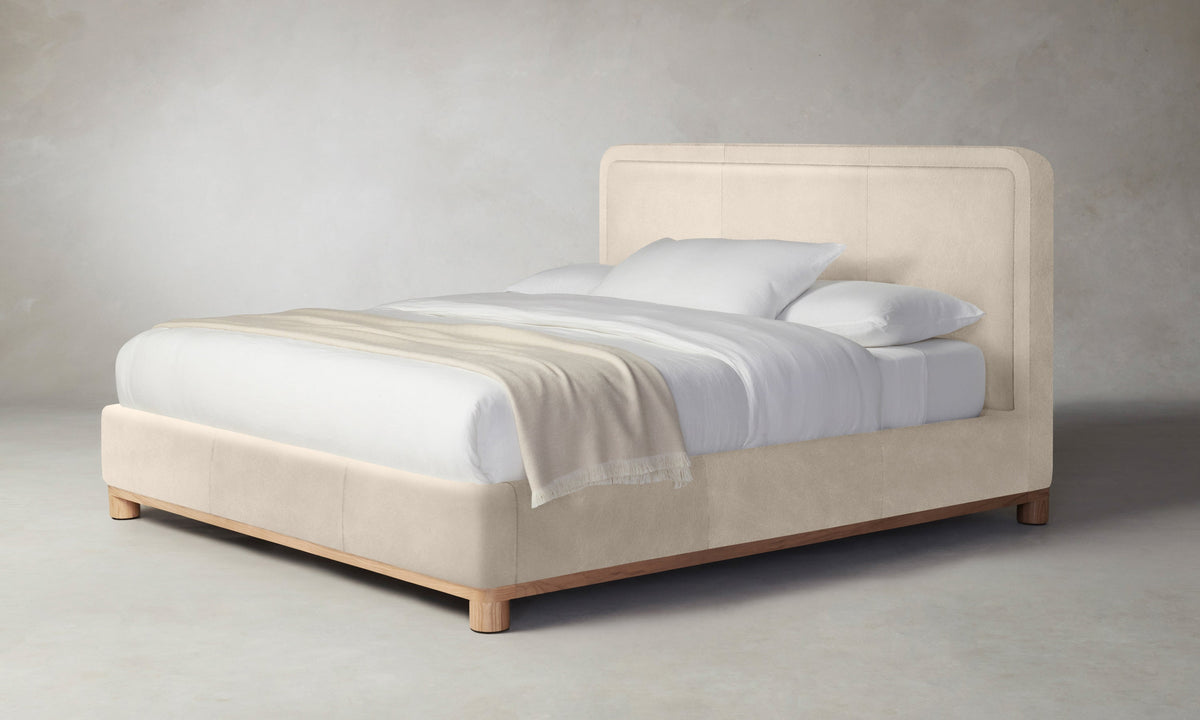 The Kent Bed - Costa Leather Sesame