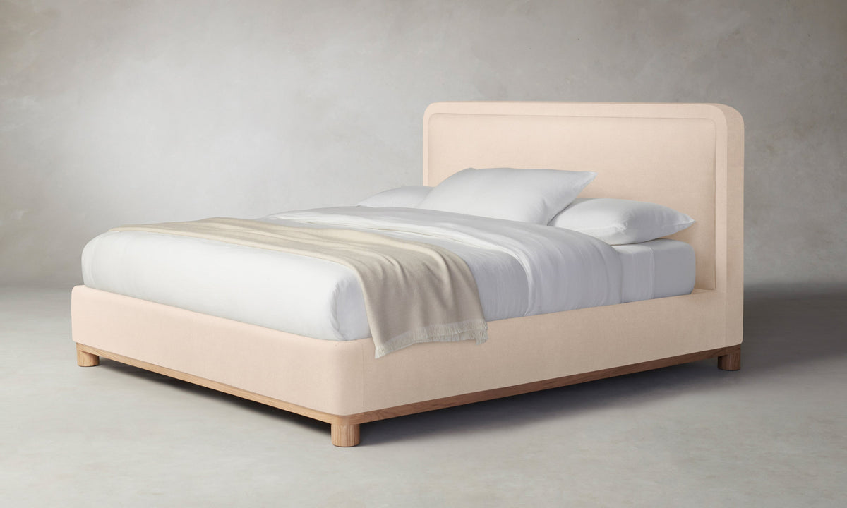 The Kent Bed - Marled Alpaca Velvet Rosette