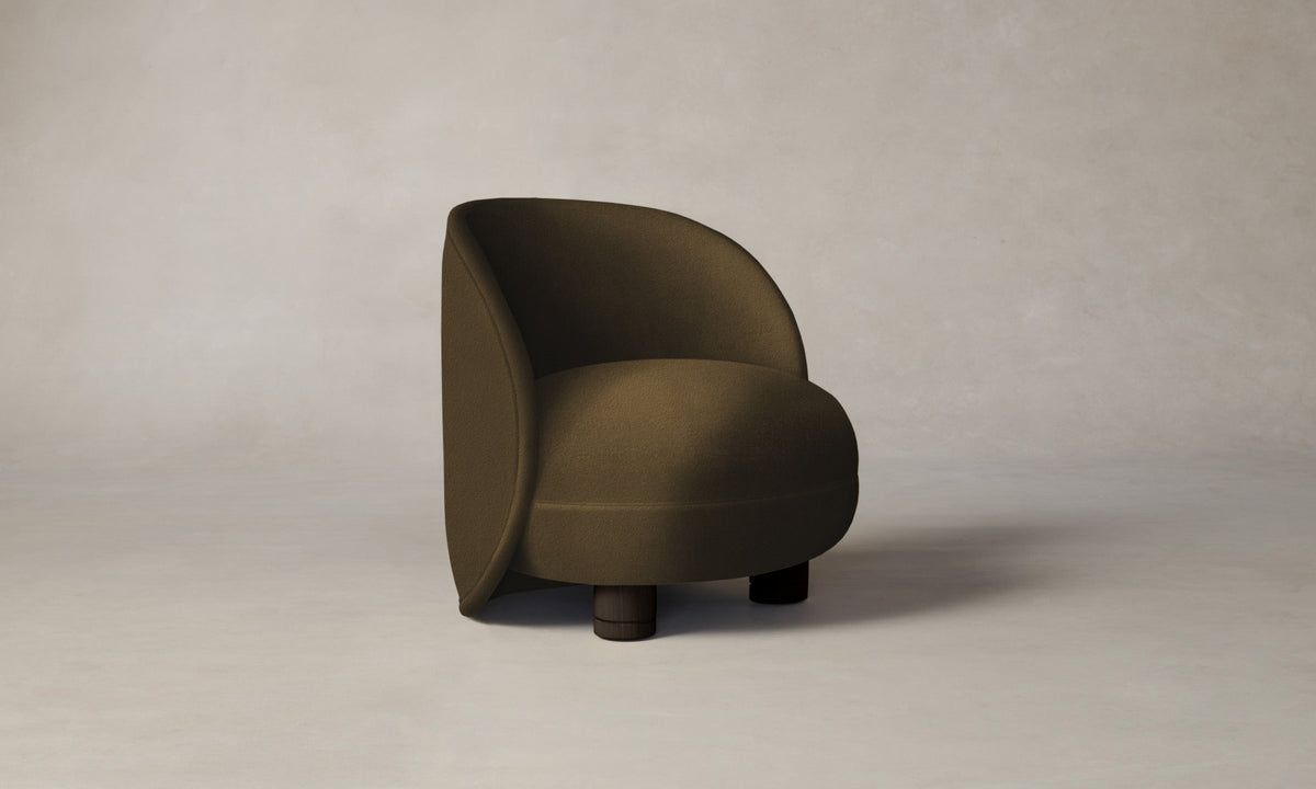 The Laight Chair - Marled Alpaca Velvet Marsh