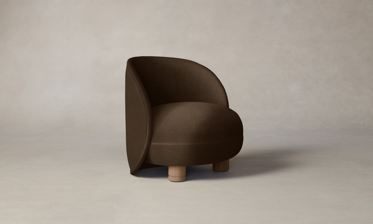 The Laight Chair - Performance Velvet Bark