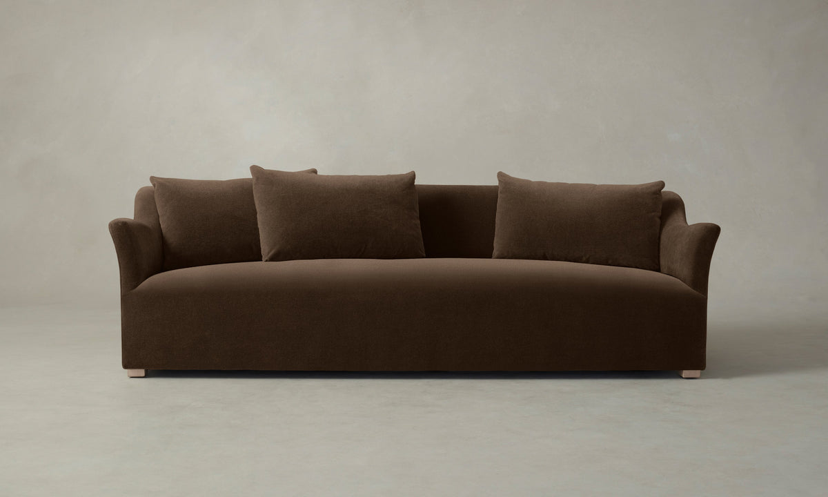The Lenox Sofa - Performance Velvet Bark