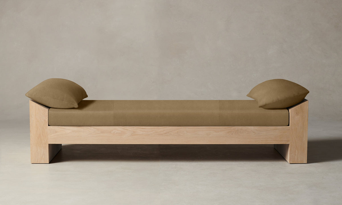 The Montauk Daybed - Costa Leather Portobello