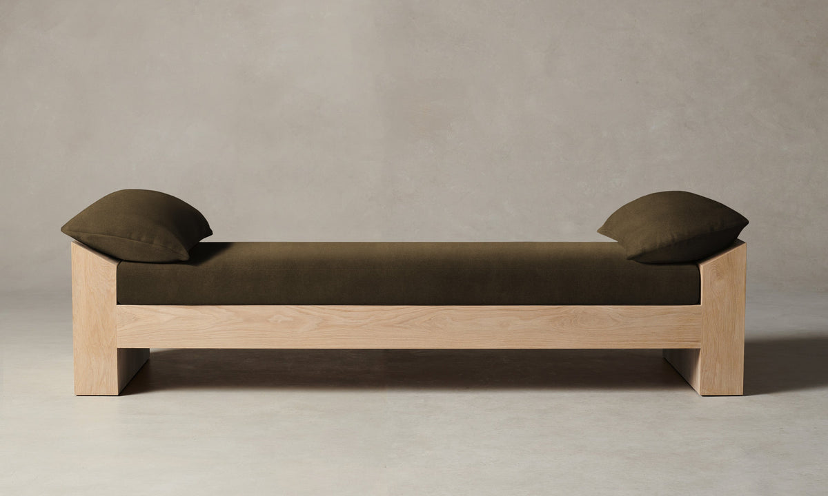 The Montauk Daybed - Marled Alpaca Velvet Marsh