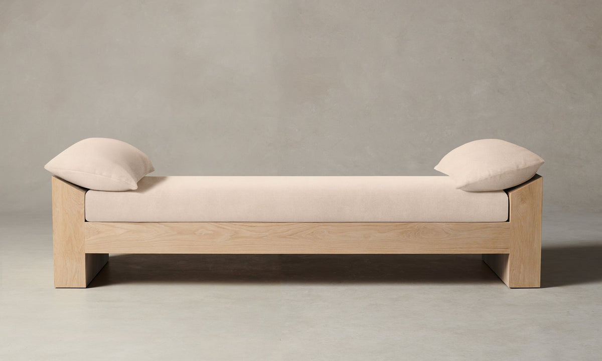 The Montauk Daybed - Marled Alpaca Velvet Rosette