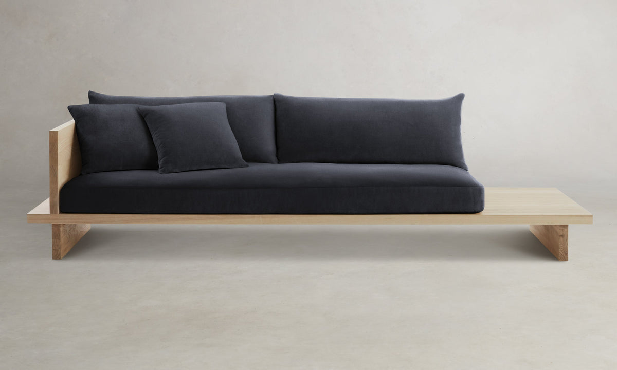 The Muir Sofa - Marled Alpaca Velvet Nightfall