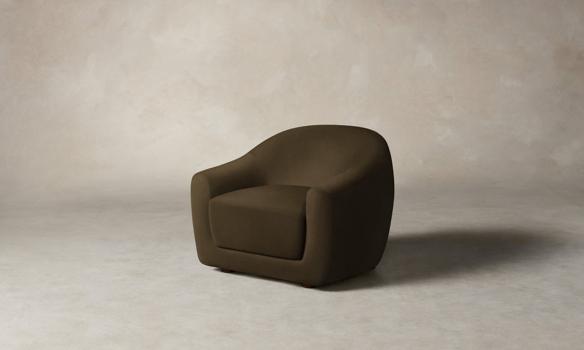 The Oliver Chair - Marled Alpaca Velvet Marsh
